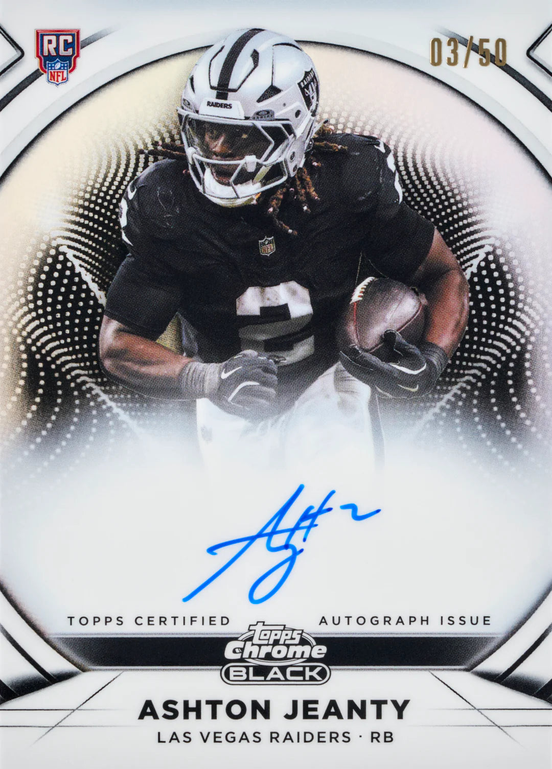 PREVENTA Topps NFL 2025 Chrome Black Football (Primer pago/anticipo)