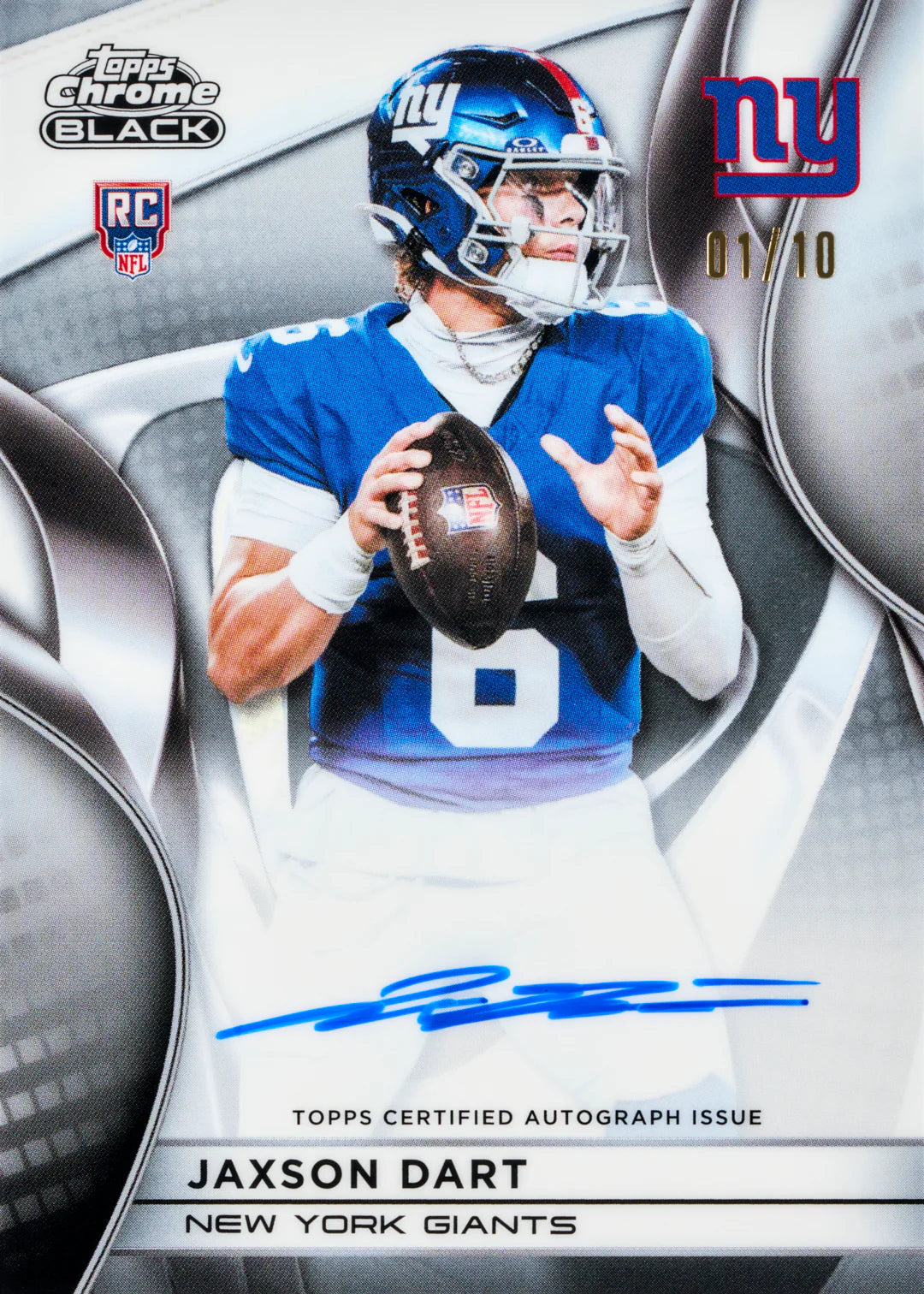 PREVENTA Topps NFL 2025 Chrome Black Football (Primer pago/anticipo)