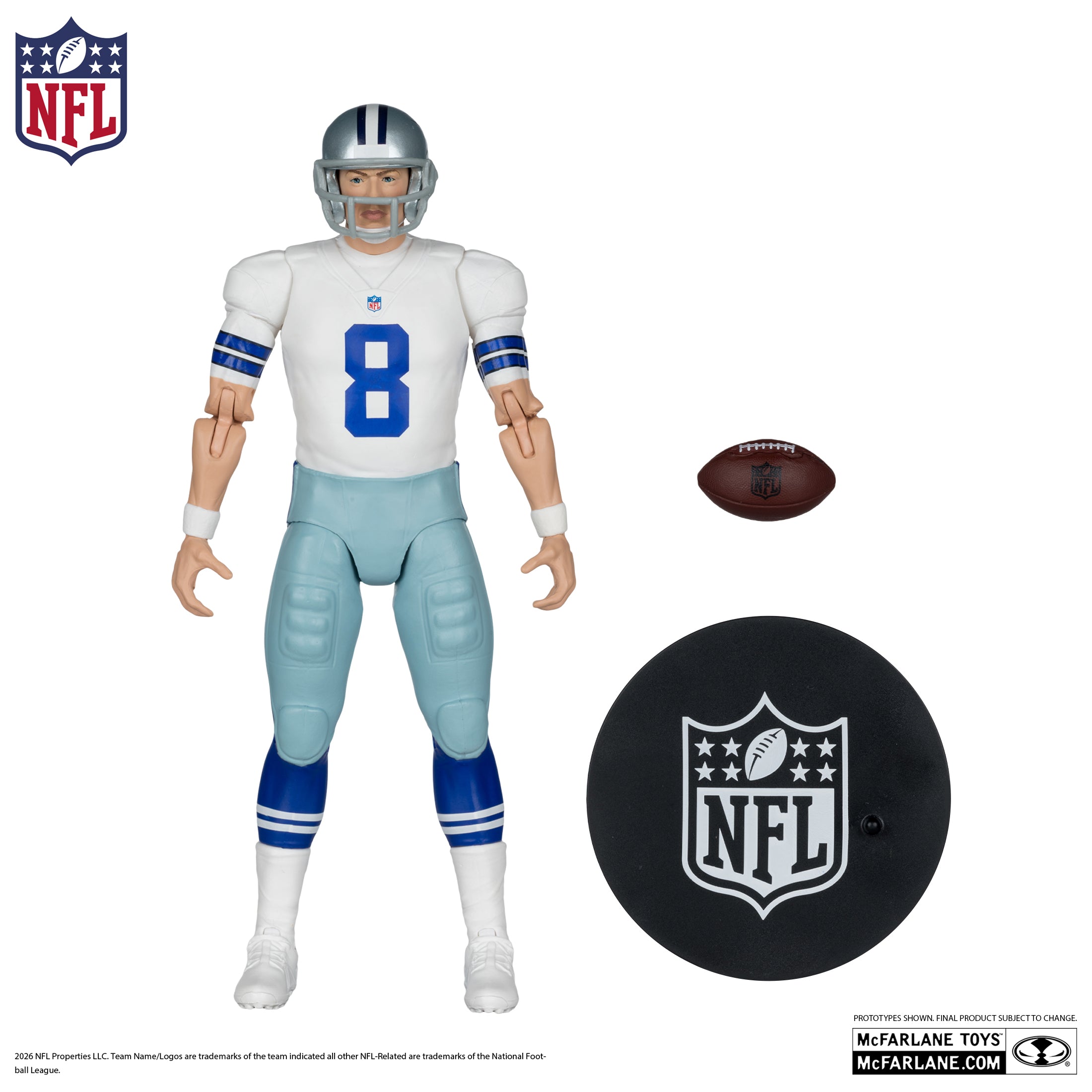 PREVENTA McFarlane's Sportspicks Legends Series Troy Aikman (Dallas Cowboys) McFarlane (Primer pago/anticipo)