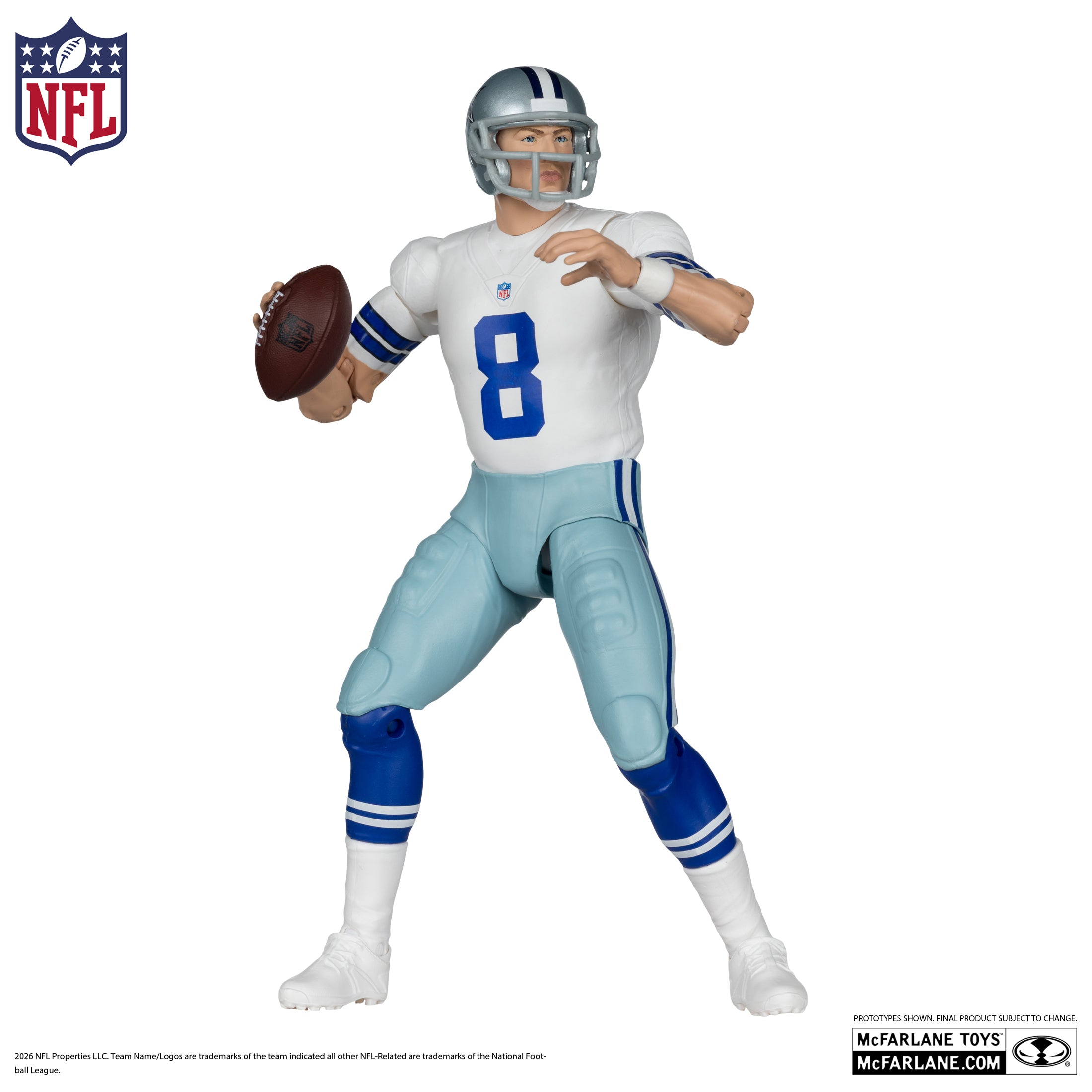 PREVENTA McFarlane's Sportspicks Legends Series Troy Aikman (Dallas Cowboys) McFarlane (Primer pago/anticipo)
