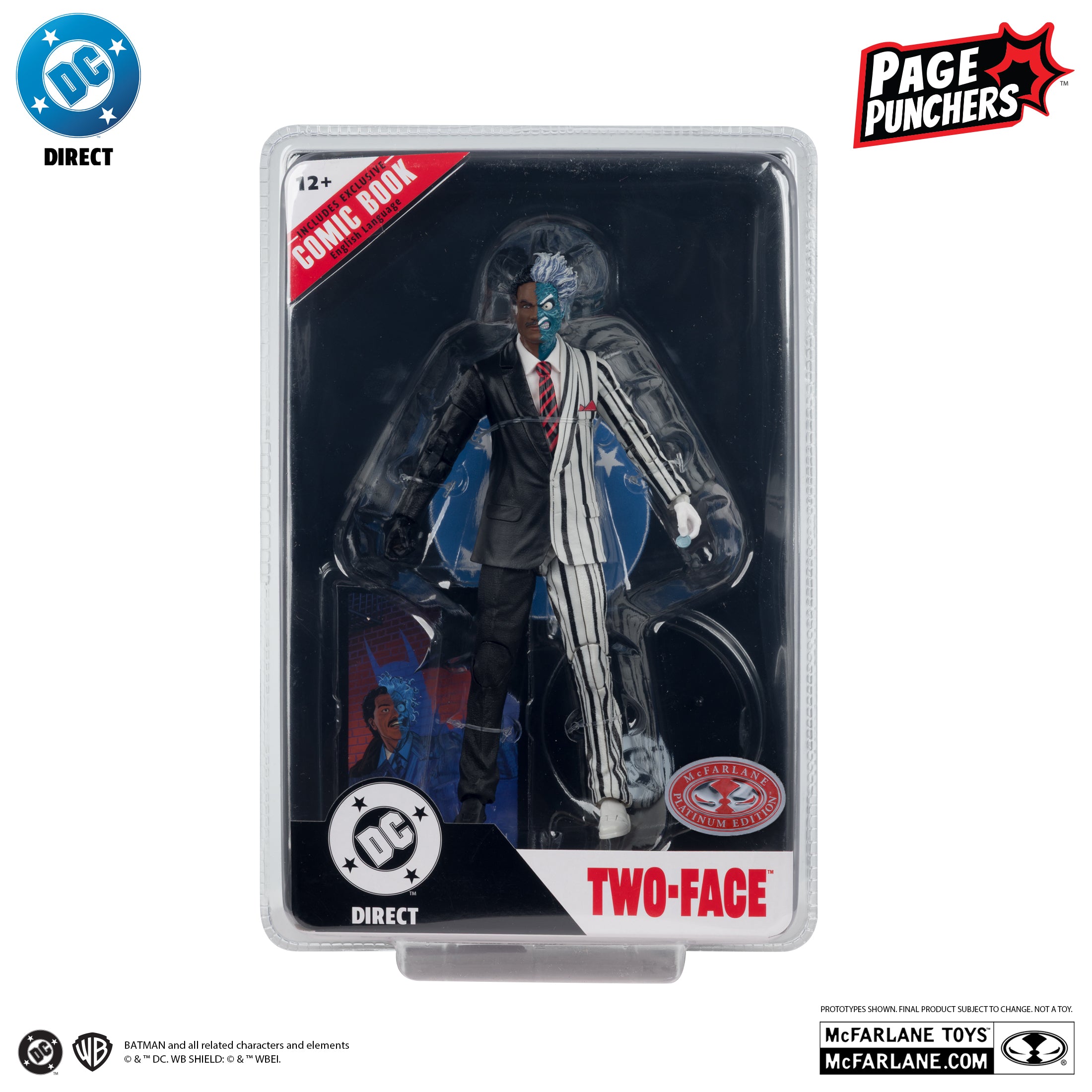 PREVENTA DC Multiverse Page Punchers Two Face (Batman 89) Red Platinum Edition McFarlane (Primer pago/anticipo)