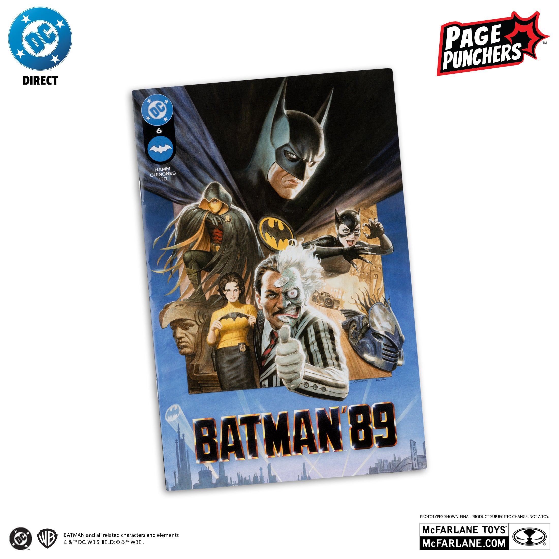 PREVENTA DC Multiverse Page Punchers Two Face (Batman 89) Red Platinum Edition McFarlane (Primer pago/anticipo)