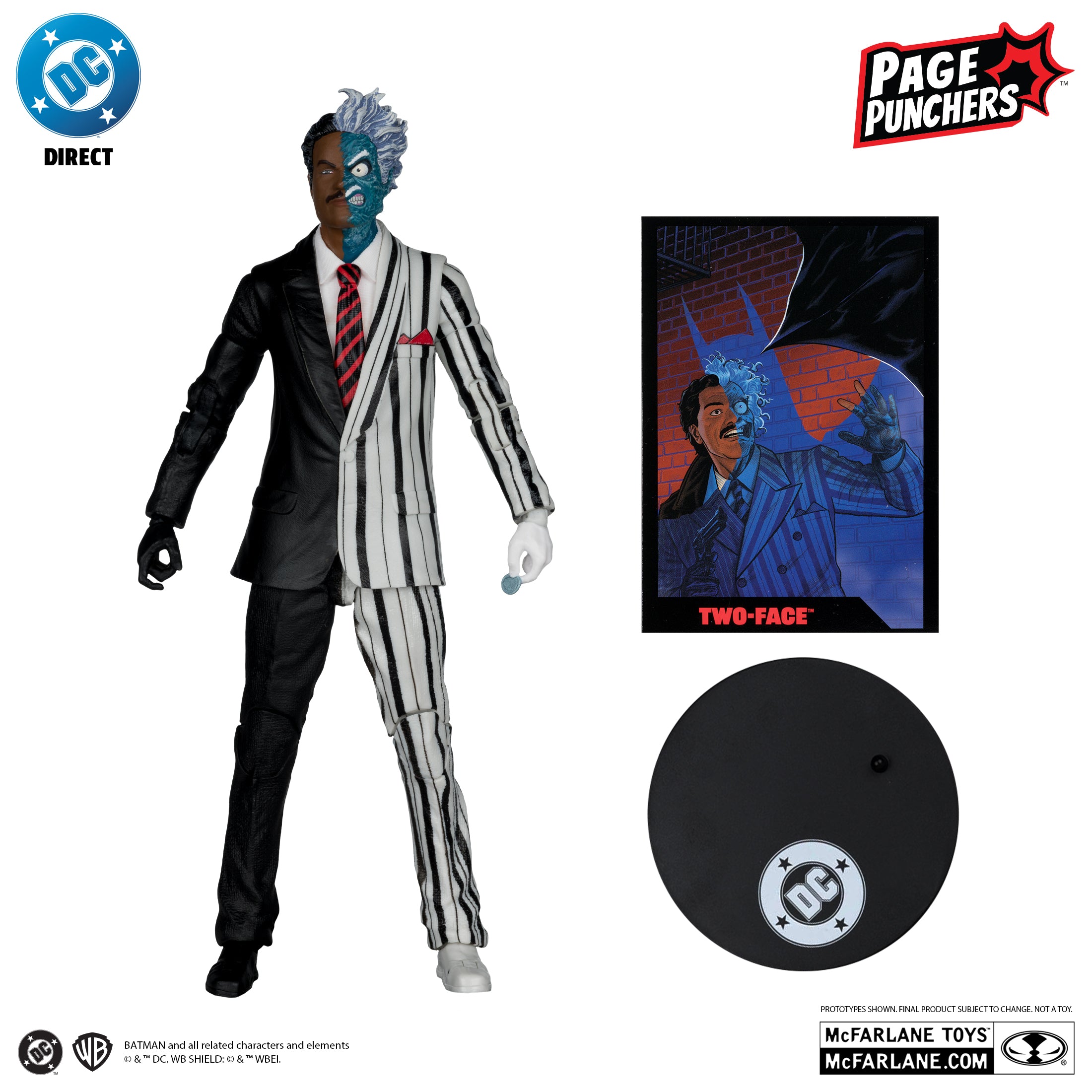 PREVENTA DC Multiverse Page Punchers Two Face (Batman 89) Red Platinum Edition McFarlane (Primer pago/anticipo)