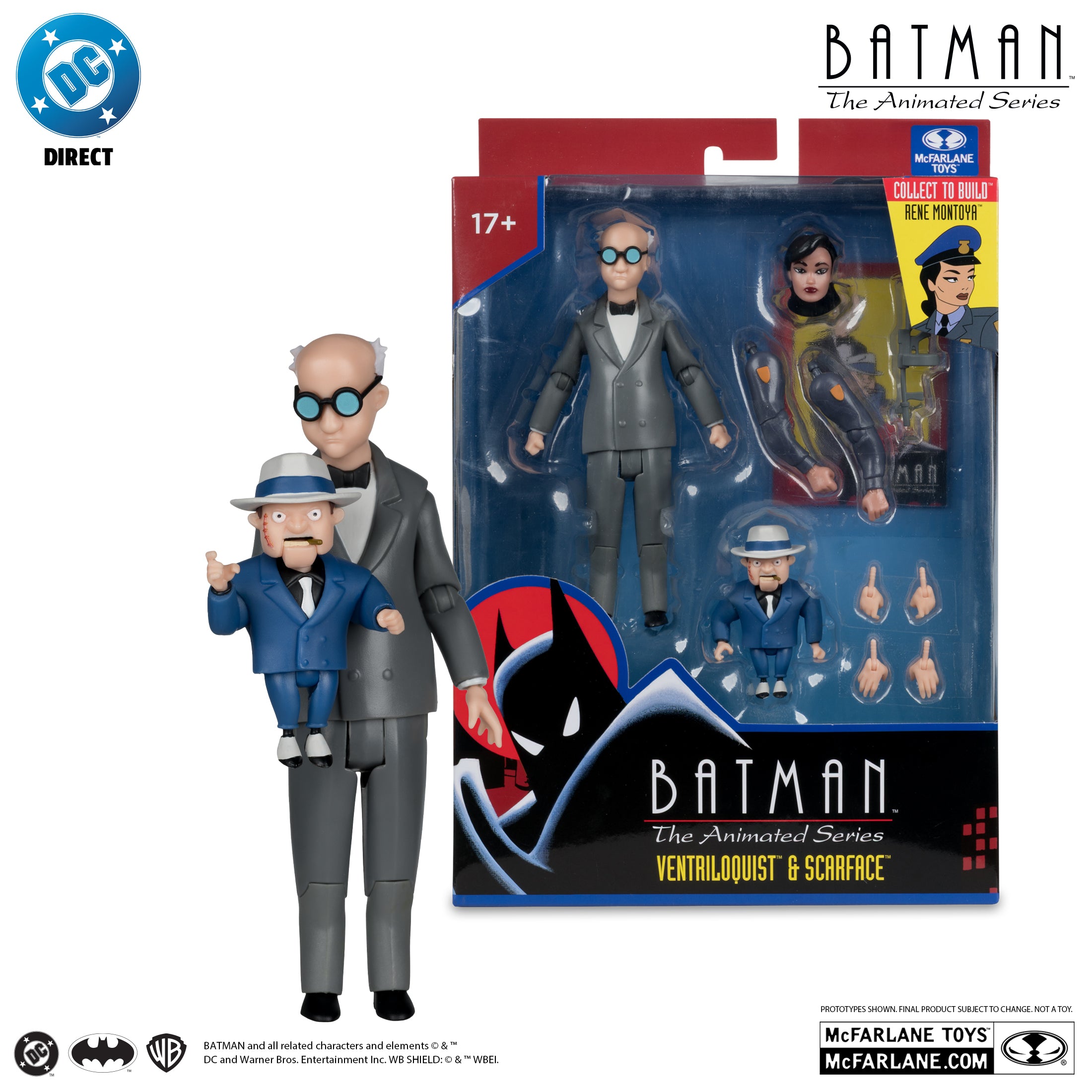 PREVENTA DC Direct Batman: The Animated Series Ventriloquist and Scarface (Collect to Build: Rene Montoya) McFarlane (Primer pago/anticipo)