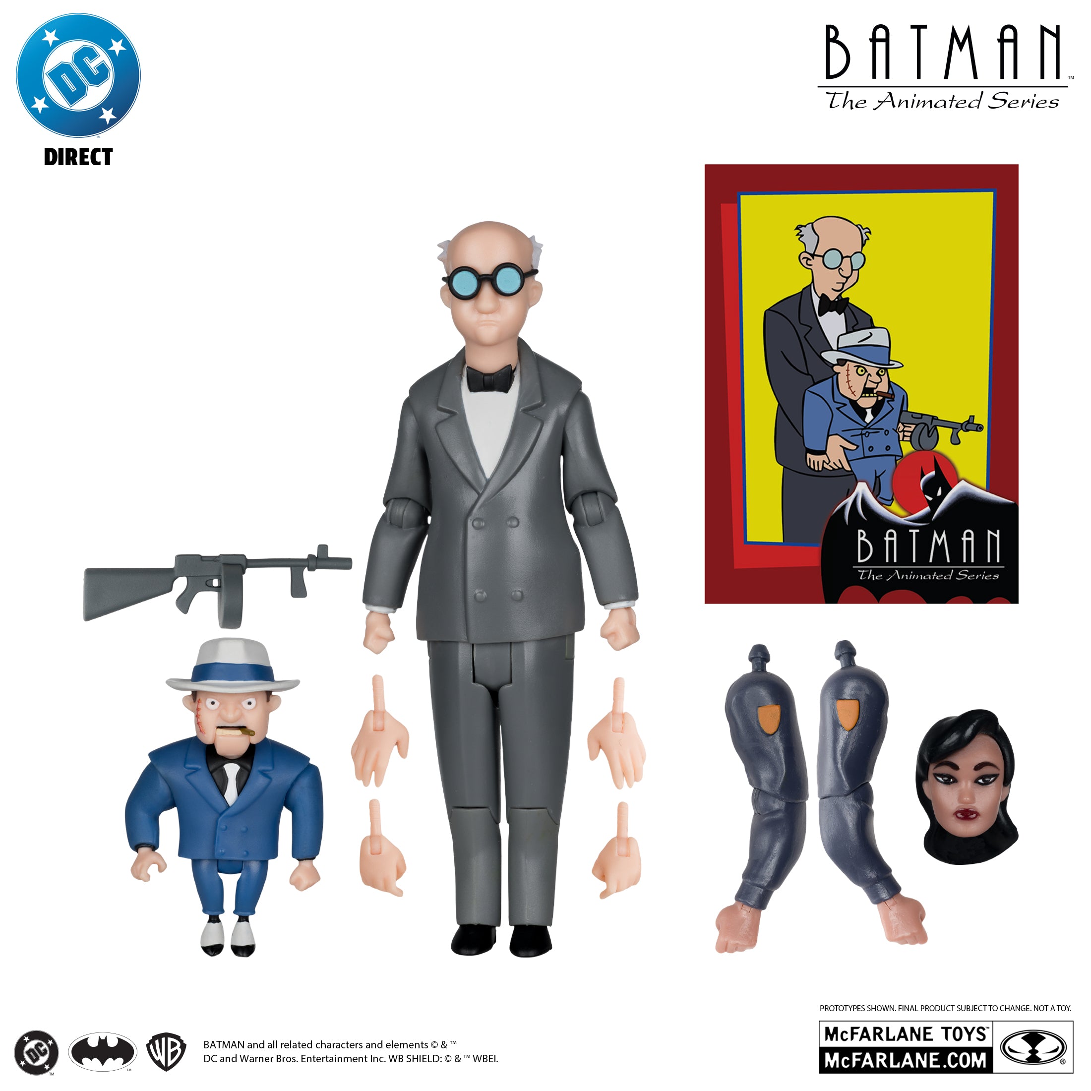PREVENTA DC Direct Batman: The Animated Series Ventriloquist and Scarface (Collect to Build: Rene Montoya) McFarlane (Primer pago/anticipo)