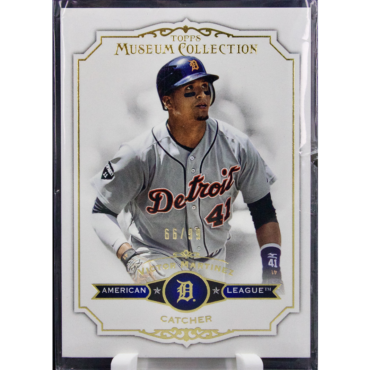 Carta Topps Museum Collection 2012 #67 Victor Martinez Blue 66/99