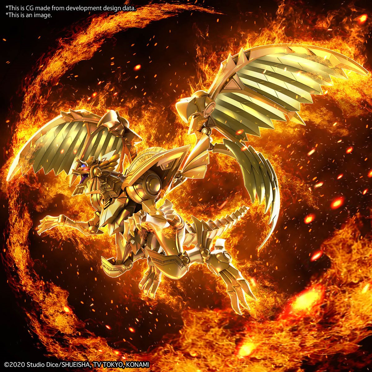 Yu-Gi-Oh! Egyptian God The Winged Dragon of Ra Figure-Rise Standard Model Kit Bandai