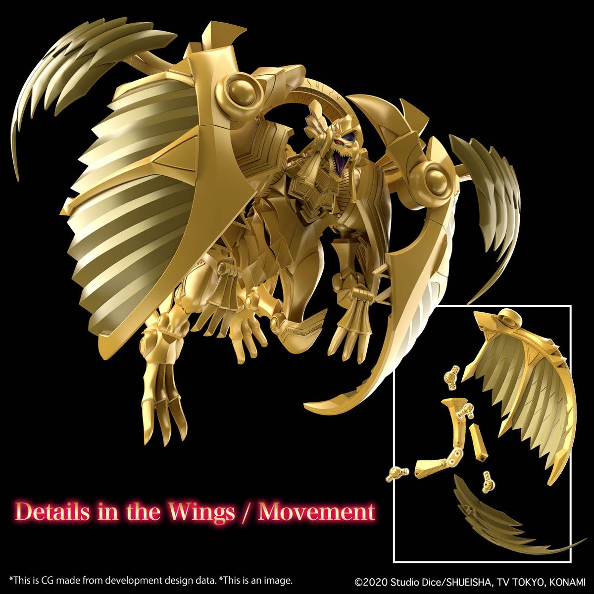 Yu-Gi-Oh! Egyptian God The Winged Dragon of Ra Figure-Rise Standard Model Kit Bandai