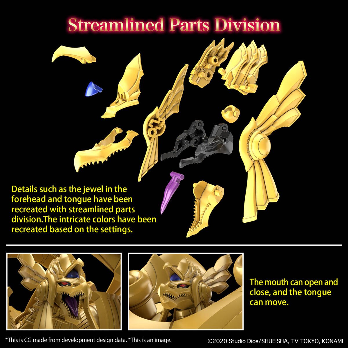 Yu-Gi-Oh! Egyptian God The Winged Dragon of Ra Figure-Rise Standard Model Kit Bandai