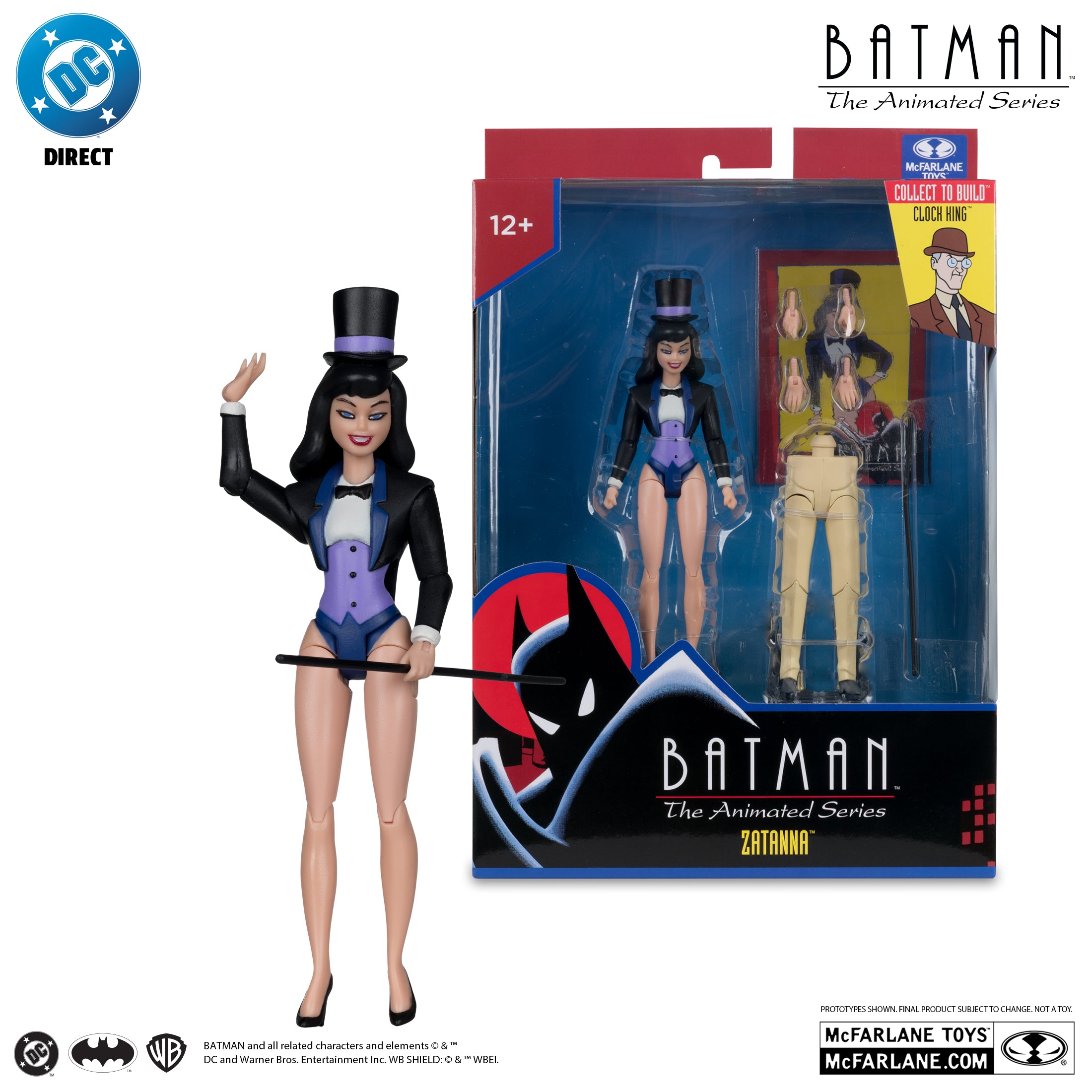 DC Direct Batman The Animated Series Zatanna (Collect to Build: Clock King) McFarlane