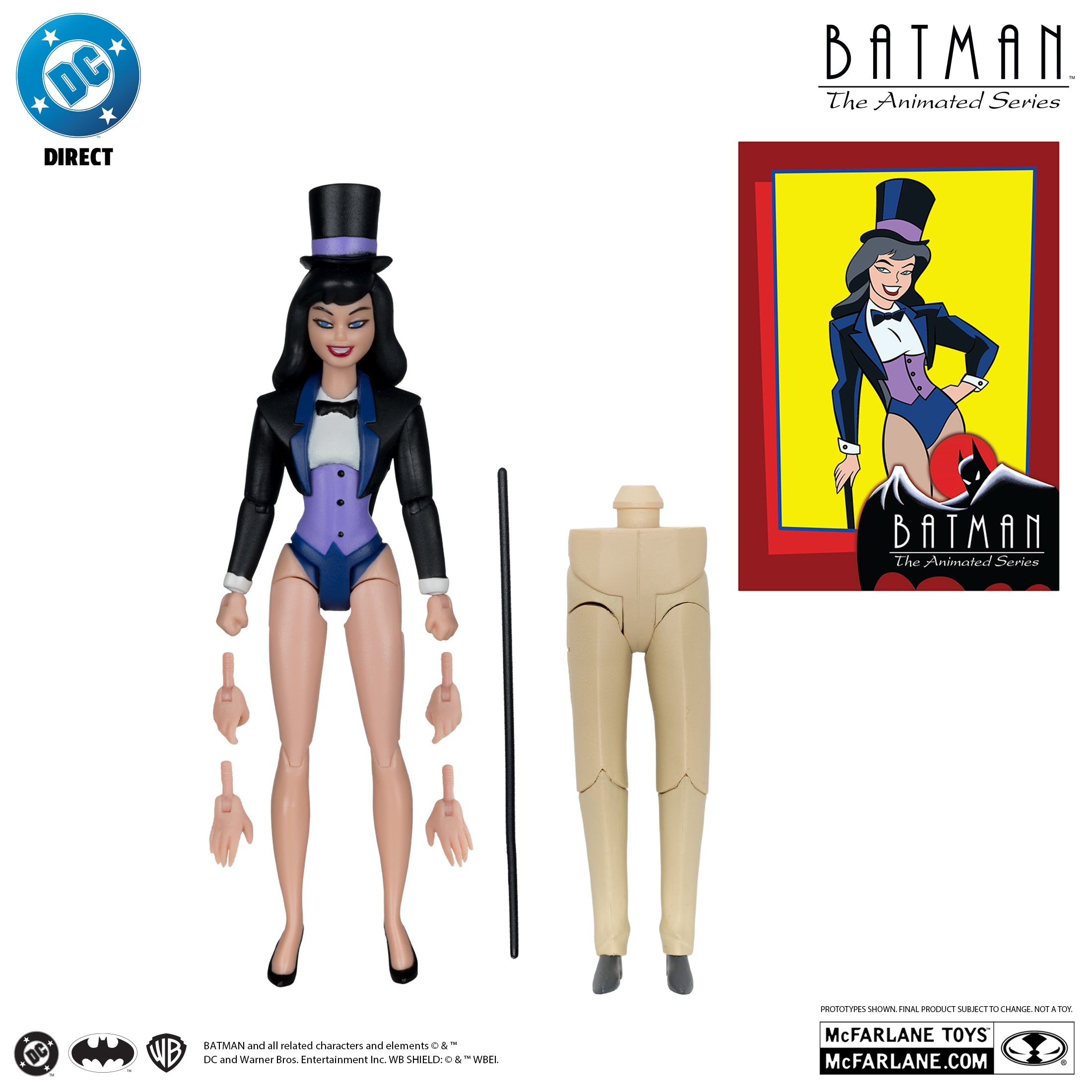 DC Direct Batman The Animated Series Zatanna (Collect to Build: Clock King) McFarlane