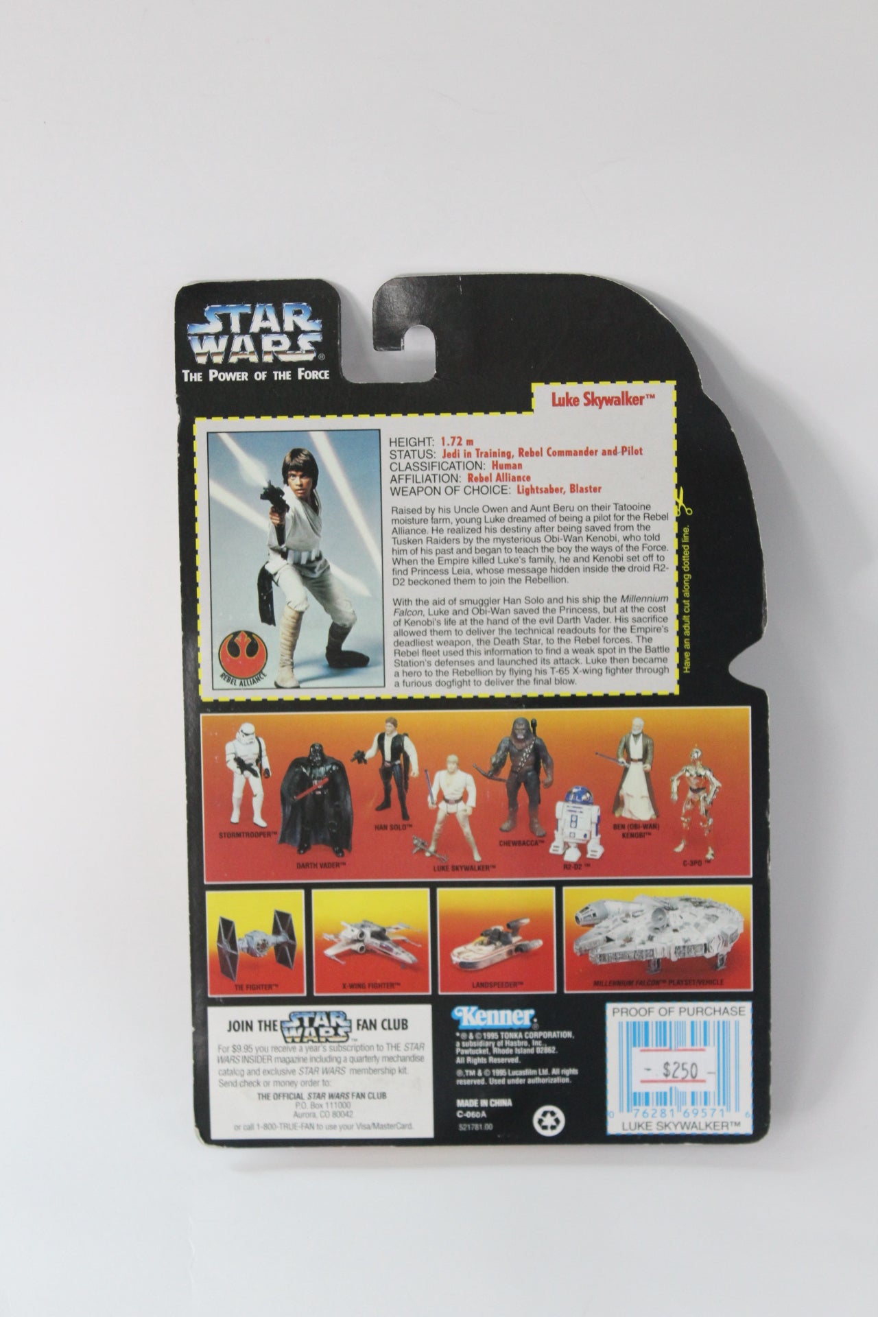 Star Wars Luke Skywalker POTF Kenner