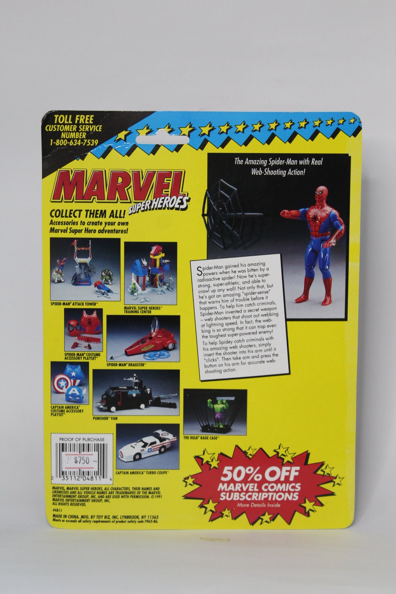 Spiderman Marvel The Amazing Spiderman Toybiz Vintage