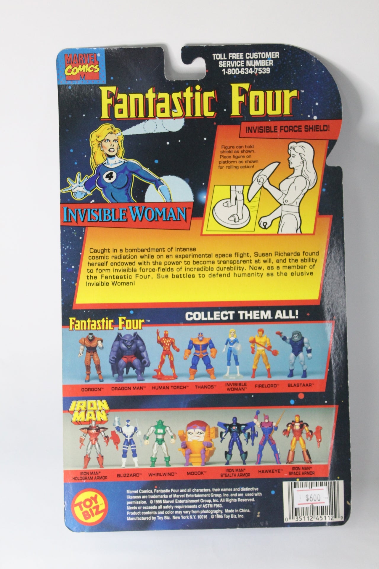 Invisible Woman 4 Fantastic Four Marvel Comics Toybiz