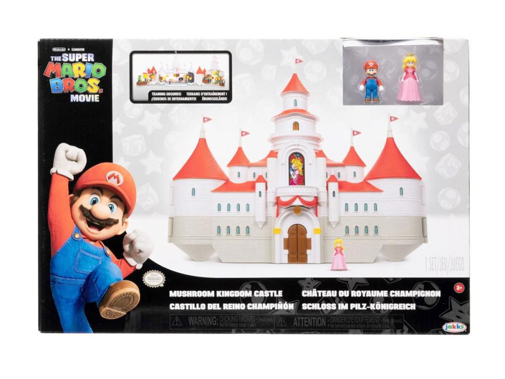 PREVENTA The Super Mario Bros. Movie Mini World Princess Peach Castle Deluxe Playset Jakks Pacific (Primer pago/Anticipo)