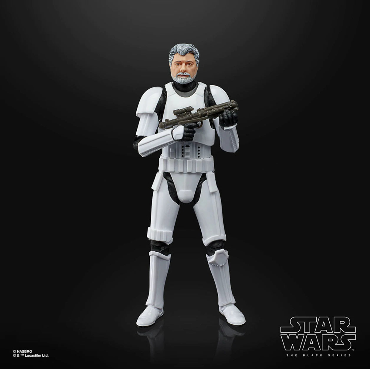 George Lucas Stormtrooper Star Wars The Black Series Hasbro BLISTER CON DAÑOS