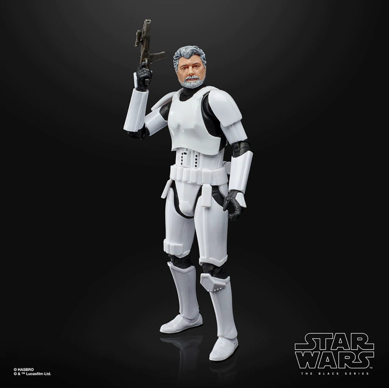 George Lucas Stormtrooper Star Wars The Black Series Hasbro BLISTER CON DAÑOS